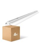 Lot 4x Réglette Réflecteur V2 LED T8 | Convient pour 2x 150cm Tube LED