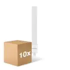 Lot 10x PL-S LED 6W - 830 Blanc Chaud | 2 Broches - Remplacement 11W